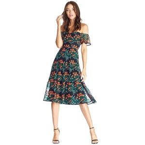 DRESS THE POPULATION River Dress in Black Multi Size Small